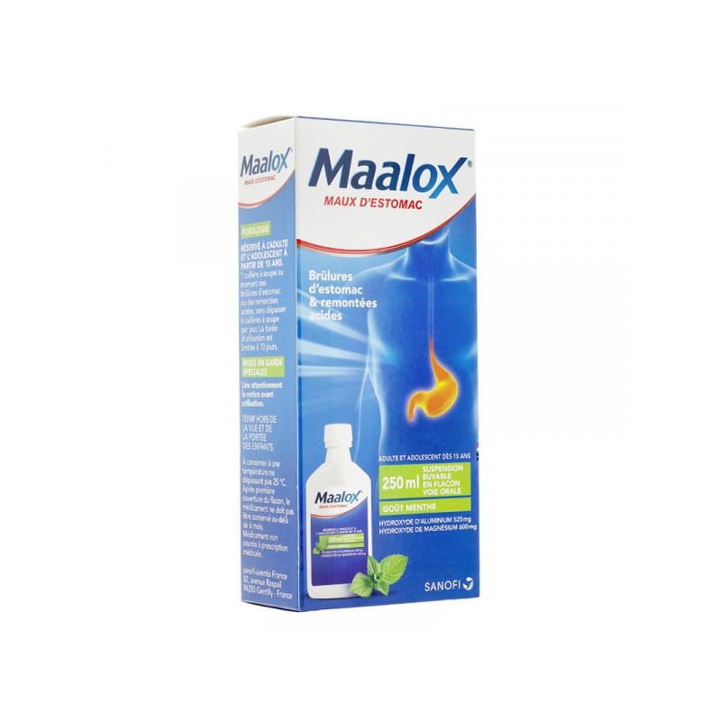 Maalox Stomach ache mint taste oral solution 250ml Sanofi efarma.al - 1
