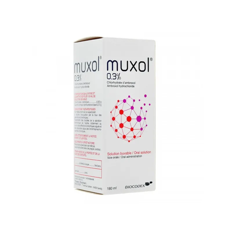 Muxol soluzione orale 180ml Biocodex https://efarma.al/it/ - 1