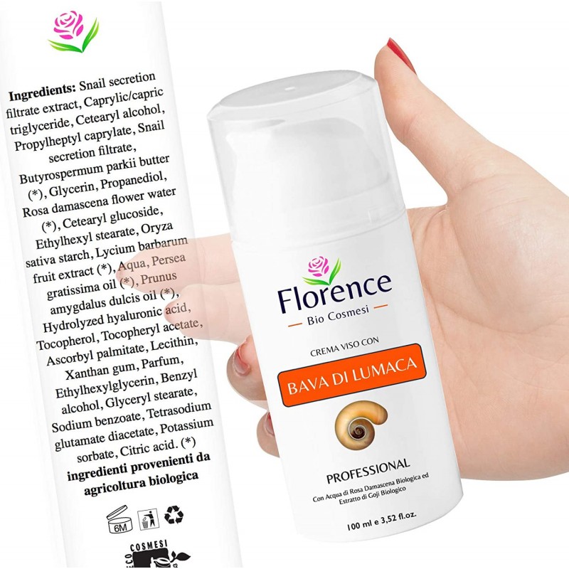 Florence Snail Secretion Filtrate Face Cream 100ml Florence Organics - 6