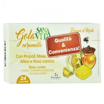 Sanavita Gola Lemon & Honey - 24 Candies - 1