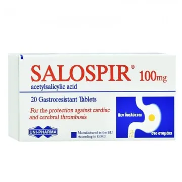 SALOSPIR 100mg, 20 Tableta Uni-Pharma efarma.al - 1