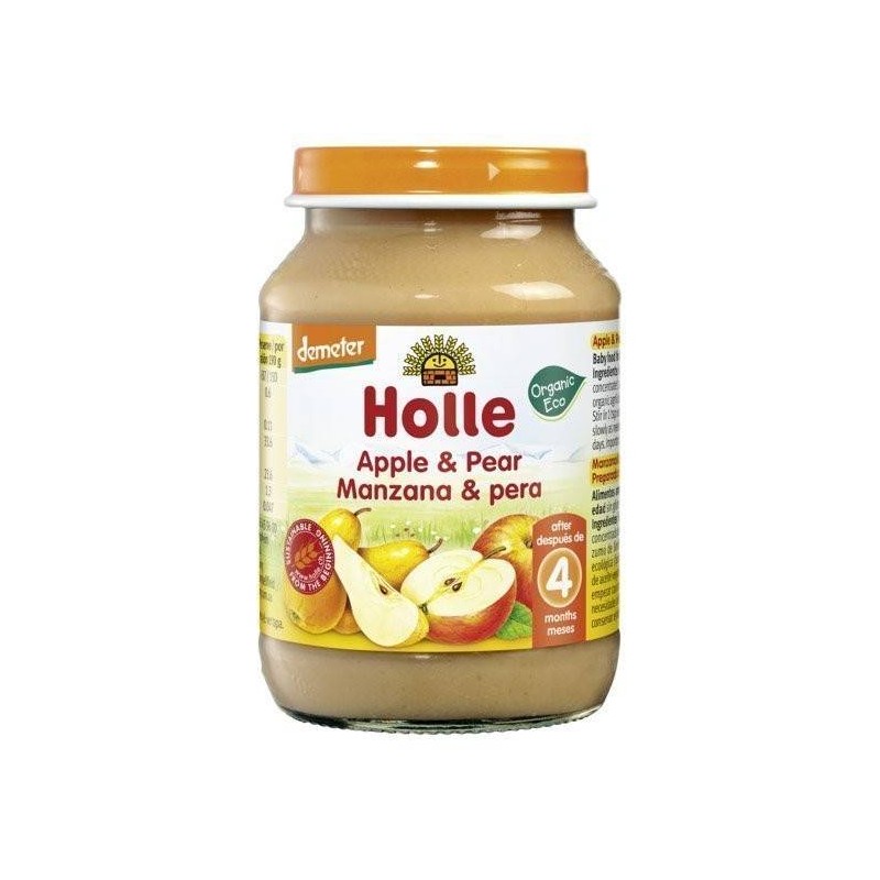 Holle – Pure me mollë dhe dardhë (4m+) Holle - 1