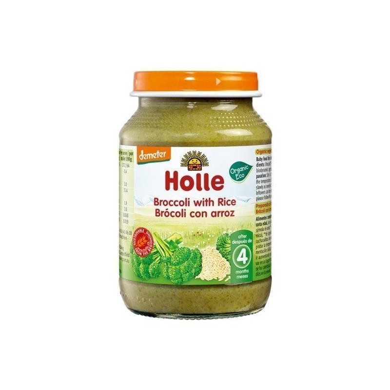 Holle – Pure me brokoli dhe oriz (4m+) Holle - 1