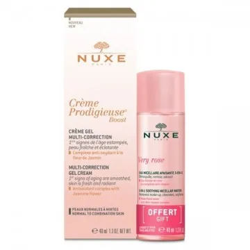 Nuxe Prodigive Boost Multi-Correction Gel Cream - Acqua Micellare molto levigante alla rosa 3 in 1 Nuxe - 1