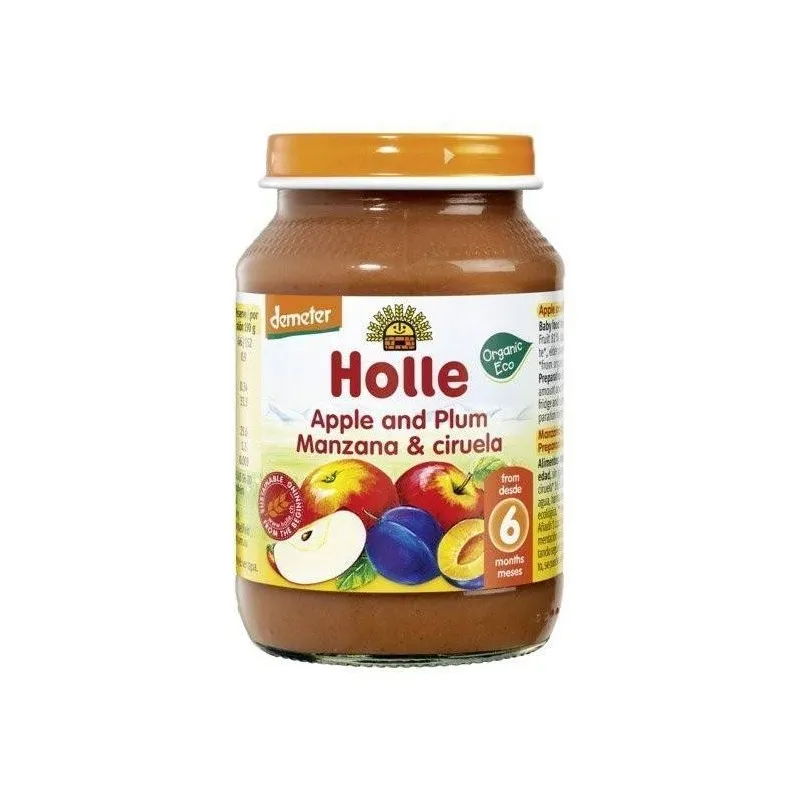 Holle – Pure me mollë dhe kumbull (6m+) Holle - 1