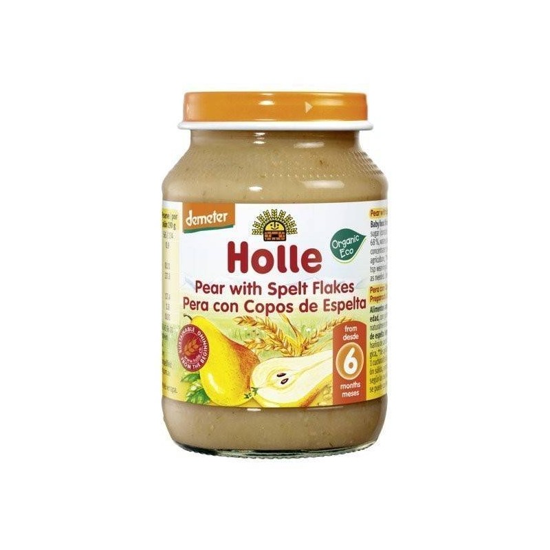 Holle – Pure me dardhë dhe bollgur (6m+) Holle - 1