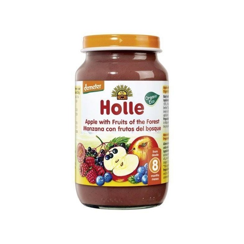 Holle – Pure me mollë dhe fruta pylli (8m+) Holle - 1
