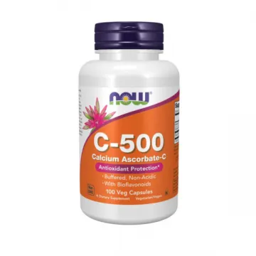 Now Vitamin C-500 Calcium Ascorbate Capsules - 1