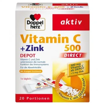 DoppelHerz – Vitaminë C + Zink (Direct Depot) DoppelHerz - 1