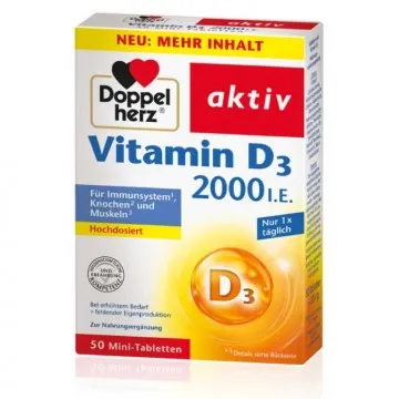 DoppelHerz – Vitamina D3 2000 I.E DoppelHerz - 1