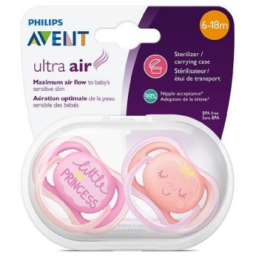 Philips Avent Chupete Ultra-Air Neutral 6-18m 2 uds