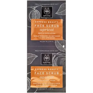 Apivita – Express Beauty Apricot Face Scrub for Gentle Exfoliation Apivita - 1