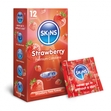 Skins Condoms Fragola 12 Pack
