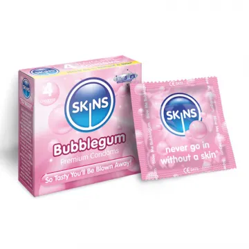 Skins Condoms Bubblegum 4 Pack