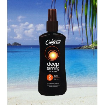Calypso deep tanning oil...