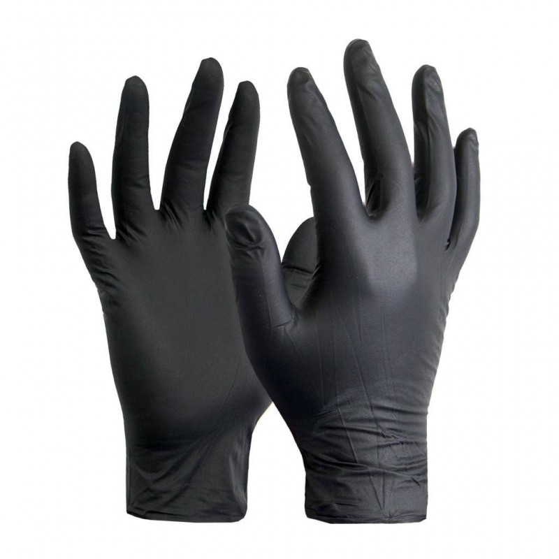 Gloves Black Nitrile - L efarma.al - 3