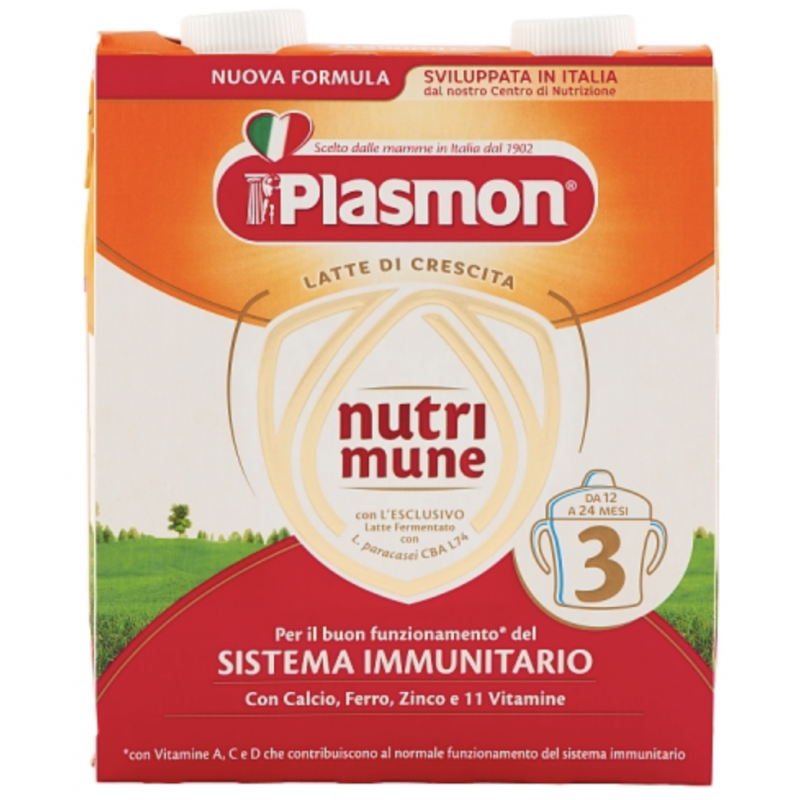 Plasmon nutrimune 3 Latte di Crescita 2 x 500 ml Plasmon - 1