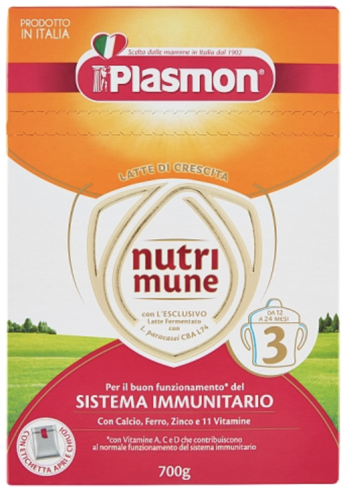 Plasmon Latte di Cressita nutrition 3 700g Plasmon