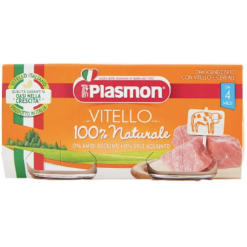 Plasmon Vitello Omogeneizzato con Vitello e Cereal 2 x 80 g Plasmon - 1