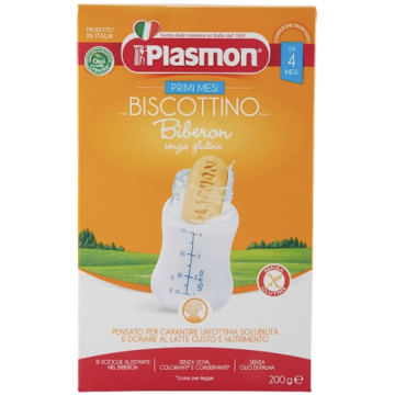 Plasmon Primi Mesi Biscottino Biberon senza glutine 200 g Plasmon - 1