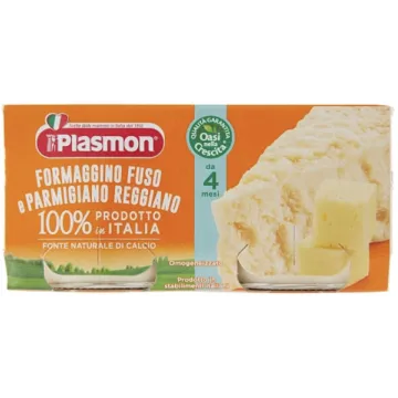 Plasmon Formaggino Fuso e Parmigiano Reggiano Omogeneizzato 2 x 80 g Plasmon - 1