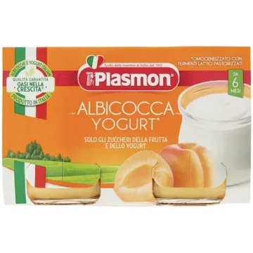 Plasmon Albicocca Yogurt Omogeneizzato con Fermenti Lattici Pastorizzati 2 x 120 g Plasmon - 1