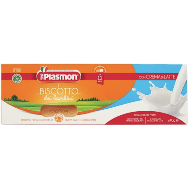 Plasmon il Biscotto dei bambini con Crema di Latte 240 g Plasmon - 1