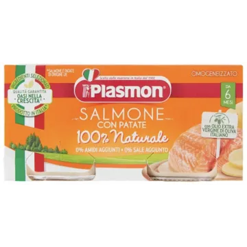 Plasmon Salmone con Patate Omogeneizzato 2 x 80 g Plasmon - 1